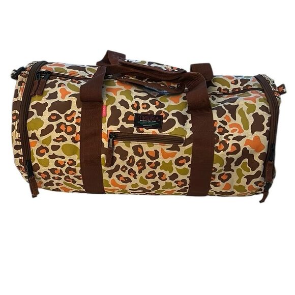 MISHKA MNWKA “Keep Watch” VERY RARE DEADSTOCK* camo Leopard Print Duffel Bag - Picture 2 of 10